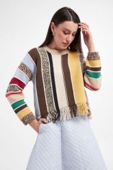Sweter damski Teulada WEEKEND MAX MARA. Swetry nierozpinane damskie Weekend Max Mara, xs, bez wzorów, bez kołnierzyka, bez ramiączek. W wyprzedaży za 693.84 zł.