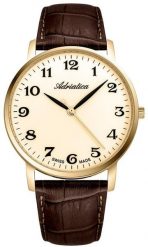 Zegarek męski Adriatica A1287.1221QN brązowy. Brązowe zegarki męskie Adriatica, bez wzorów. Za 740.00 zł.