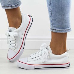 Białe trampki damskie American Dsln Lh25 Lh15. Białe trampki i tenisówki damskie American CLUB, bez wzorów, z tkaniny, bez zapięcia. Za 99.00 zł.