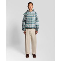 Kurtka męska Lyle & Scott Tartan W130. Niebieskie kurtki męskie LYLE AND SCOTT, m, bez wzorów, z kapturem. Za 510.50 zł.