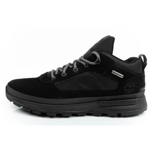 Buty trekkingowe męskie Timberland Field. Czarne trekkingi męskie Timberland, z gumy, bez zapięcia. Za 443.00 zł.