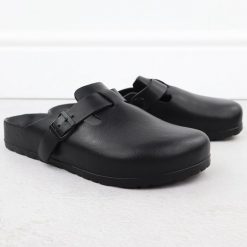 Klapki męskie piankowe zabudowane czarne Big Star RR174A022. Czarne klapki męskie BIG STAR, bez wzorów, z materiału, bez zapięcia. Za 65.99 zł.