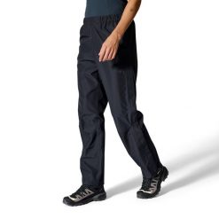 Spodnie przeciwdeszczowe damskie Rab Women's Downpour Pants. Czarne spodnie sportowe damskie RAB, bez wzorów, sportowe, trekkingowe. Za 284.99 zł.