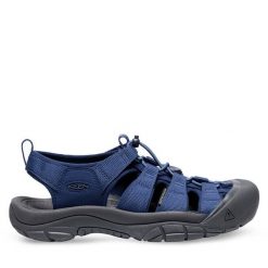 Sandały Keen. Niebieskie buty sportowe męskie Keen, bez wzorów, bez zapięcia. Za 519.99 zł.