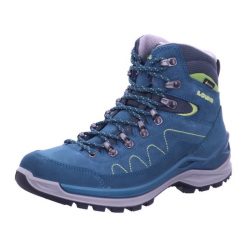 Buty trekkingowe damskie Lowa Toro Pro Mid Gtx. Niebieskie obuwie trekkingowe damskie Lowa, z materiału, za kostkę, bez zapięcia. Za 815.95 zł.
