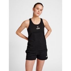 Damski tank top Hummel GC Val. Czarne koszulki sportowe damskie Hummel, bez wzorów, bez ramiączek, na fitness i siłownię. Za 107.00 zł.