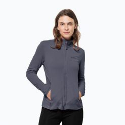 Bluza trekkingowa damska Jack Wolfskin Peak Grid Fleece. Szare bluzy damskie Jack Wolfskin, xs, bez wzorów, bez ramiączek, bez kaptura. W wyprzedaży za 370.20 zł.
