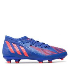 Buty do piłki nożnej adidas. Niebieskie obuwie sportowe damskie Adidas, bez wzorów, bez zapięcia. Za 599.99 zł.
