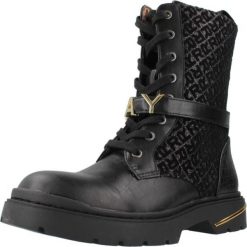 Buty REPLAY JL170025S Czarny. Czarne obuwie trekkingowe damskie Replay, z syntetyku, bez zapięcia. Za 277.99 zł.