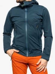 Kurtka z membraną męska Rab Kinetic 2.0 Jacket. Niebieskie kurtki męskie RAB, m, bez wzorów, z poliesteru, bez kaptura. Za 892.09 zł.