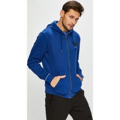 Puma - Bluza. Niebieskie bluzy męskie Puma, l, bez wzorów, z bawełny, bez ramiączek, z kapturem. W wyprzedaży za 239.90 zł.