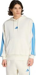 Adidas Bluza męska adidas Essentials 3-Stripes French Terry Hoodie kremowa KD4901 3XL. Białe bluzy męskie Adidas, m, bez wzorów, bez kaptura. Za 258.99 zł.