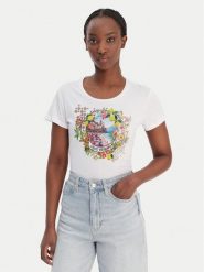 Liu Jo T-Shirt WA6476 JS923 Biały Regular Fit. Białe t-shirty damskie Liu Jo, s, bez wzorów, z bawełny, bez kołnierzyka, bez ramiączek. Za 259.99 zł.