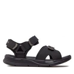 Sandały Skechers. Białe sandały damskie Skechers, bez wzorów, bez obcasa, na płaskiej podeszwie, bez zapięcia. Za 159.99 zł.