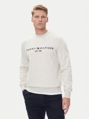 Tommy Hilfiger Bluza Logo MW0MW11596 Beżowy Regular Fit. Brązowe bluzy męskie Tommy Hilfiger, m, bez wzorów, z bawełny, bez ramiączek, bez kaptura. Za 369.99 zł.