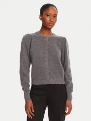 TWINSET Kardigan 252TP3583 Szary Regular Fit. Szare kardigany damskie Twinset, xxl, bez wzorów, z wełny, bez kołnierzyka. Za 979.99 zł.