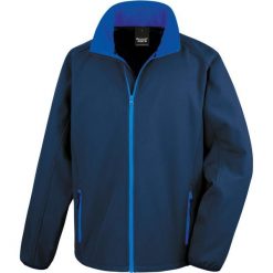Kurtka Result Softshell Printable. Czarne kurtki męskie RESULT, xl, bez wzorów, z materiału, bez kaptura. Za 124.45 zł.