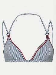 Tommy Hilfiger Góra od bikini UW0UW05329 Niebieski. Niebieskie bikini Tommy Hilfiger, bez wzorów, z syntetyku. Za 139.99 zł.