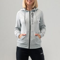 Bluza z kapturem damska Club Greta. Szare bluzy damskie Head, l, bez wzorów, z bawełny, bez ramiączek, z kapturem. Za 297.75 zł.