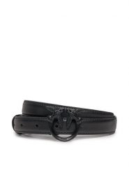 Pinko Pasek Damski Love Berry H2 Belt. PE 24 PLT01 100143 A1K2 Czarny. Czarne paski damskie Pinko, bez wzorów, ze skóry. Za 359.99 zł.