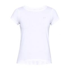 Koszulka fitness damska Under Armour UA HG Armour SS. Białe bluzki damskie Under Armour, xl, bez wzorów, casualowe, bez kołnierzyka, bez ramiączek. Za 73.99 zł.