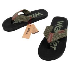 Buty klapki męskie Wrangler Zane Flipflop. Czarne klapki męskie Wrangler, bez wzorów, bez zapięcia. Za 99.00 zł.