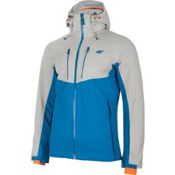 Kurtka narciarska męska KUMN258 - kobalt. Brązowe kurtki sportowe męskie 4F, na zimę, m, bez wzorów, z kapturem, narciarskie, climacool (adidas). W wyprzedaży za 299.99 zł.