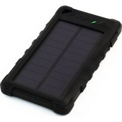 Powerbank PowerNeed Sunen Power Bank 8000mAh z panelem solarnym 0.95W, czarny (S8000B). Czarne powerbanki Powerneed. Za 99.97 zł.