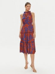 Gap Sukienka letnia 665843-01 Brązowy Loose Fit. Brązowe sukienki damskie GAP, na lato, l, bez wzorów, z syntetyku, bez kołnierzyka, bez ramiączek. Za 219.99 zł.