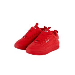 Sneakersy damskie Fila Superbubble. Czerwone obuwie sportowe damskie Fila, bez wzorów, bez zapięcia, trekkingowe. Za 259.00 zł.