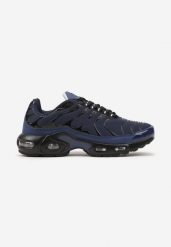Niebiesko-Czarne Buty Sportowe Sneakersy Ozdobione Tłoczeniem Zalirae. Niebieskie buty sportowe męskie Born2be, bez wzorów, z dresówki, bez zapięcia. Za 129.99 zł.
