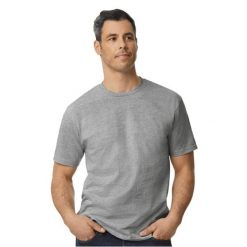 Koszulka Unisex Dla Dorosłych Softstyle Midweight. Szare bluzki damskie GILDAN, xl, bez wzorów, sportowe, bez kołnierzyka, bez ramiączek. Za 55.99 zł.