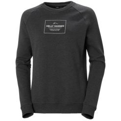 Damski bawełniany sweter Helly Hansen F2F organic. Czarne swetry nierozpinane damskie Helly Hansen, xl, bez wzorów, z bawełny, bez kołnierzyka, bez ramiączek. W wyprzedaży za 199.00 zł.