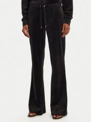 Juicy Couture Spodnie dresowe Christine JCWBJ125304 Czarny Flared Leg. Czarne spodnie sportowe damskie Juicy Couture, bez wzorów, z dresówki. Za 199.99 zł.