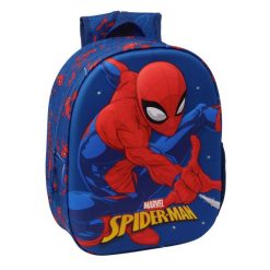 Plecak szkolny SPIDERMAN Przedszkolny. Czerwone plecaki męskie SPIDERMAN, bez wzorów, z materiału. Za 65.45 zł.