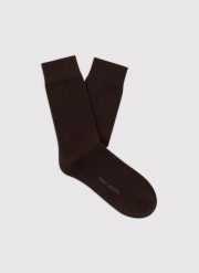 Brązowe skarpetki męskie. Brązowe skarpety męskie Pako Lorente, bez wzorów. Za 39.99 zł.