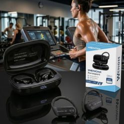 Słuchawki Wenom Bezprzewodowe Bluetooth 5.4 pro sportowe DNR AURASPORT ANC (Aura Sport PRO ANC + Bluetooth 5.4). Słuchawki bezprzewodowe Wenom. Za 109.66 zł.