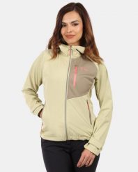 Damska kurtka softshell Kilpi BELTRA-W. Brązowe kurtki sportowe damskie Kilpi, m, bez wzorów, z materiału, bez ramiączek, bez kaptura, trekkingowe. Za 523.00 zł.