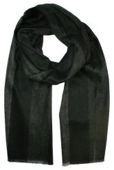 Szalik Miękki Popielato-Czarny w Paski, Jodełkę, Męski V.Fraas -Cashmink. Szare szaliki męskie V. Fraas, bez wzorów, z materiału. Za 59.00 zł.
