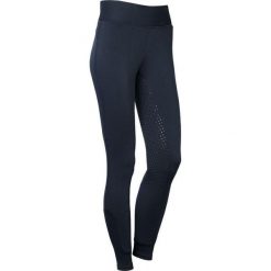Damskie legginsy zimowe o pełnej przyczepności Harry's Horse. Niebieskie legginsy damskie HARRYS HORSE, bez wzorów. W wyprzedaży za 246.00 zł.
