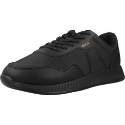Buty HUGO BOSS TITANIUM RUNN NYPUN Czarny. Czarne buty zimowe męskie Hugo Boss, bez wzorów, z syntetyku, bez obcasa, bez zapięcia. Za 602.99 zł.