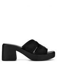 Lasocki Klapki WI16-MIKS-01 Czarny. Czarne klapki damskie Lasocki, bez wzorów, z nubiku, bez obcasa, bez zapięcia. Za 169.99 zł.