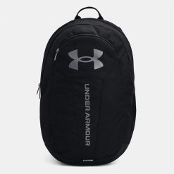Plecak na laptopa Under Armour Hustle Lite Backpack - black/black/pitch gray. Czarne plecaki męskie Under Armour, bez wzorów, sportowe. W wyprzedaży za 98.99 zł.