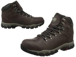 Buty trekkingowe męskie Karrimor Mendip 3 K894 Skóra. Brązowe trekkingi męskie Karrimor, z nubiku, bez zapięcia. Za 324.89 zł.