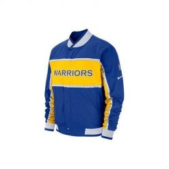 Kurtka uniwersalna męska Nike Nba Golden State Warriors Courtside. Niebieskie kurtki męskie Nike, m, bez wzorów, klasyczne, bez kaptura. Za 865.00 zł.