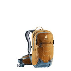 Plecak rowerowy Deuter Attack 8 JR - cinnamon/atlantic. Brązowe plecaki damskie Deuter, bez wzorów, sportowe. Za 702.99 zł.