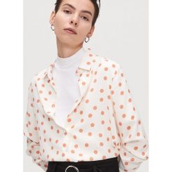 Koszula w groszki - Kremowy. Białe koszule damskie Cropp, m, bez wzorów, bez kołnierzyka, bez ramiączek. Za 69.99 zł.