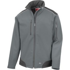 Kurtka Result Softshell Ripstop. Czarne kurtki męskie RESULT, na lato, m, bez wzorów, z elastanu, bez kaptura. Za 206.30 zł.