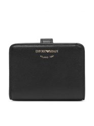 Emporio Armani Portfel EW003034 AF19568 Czarny. Czarne portfele damskie Emporio Armani, ze skóry. Za 894.99 zł.