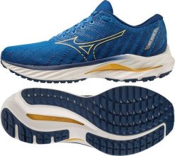 Mizuno Mizuno Wave Inspire 19 J1GC234406 Niebieskie 42. Niebieskie buty sportowe męskie Mizuno, bez wzorów, bez zapięcia, mizuno wave. Za 493.09 zł.